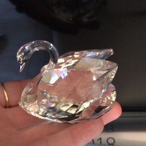 Swarovski crystal swan